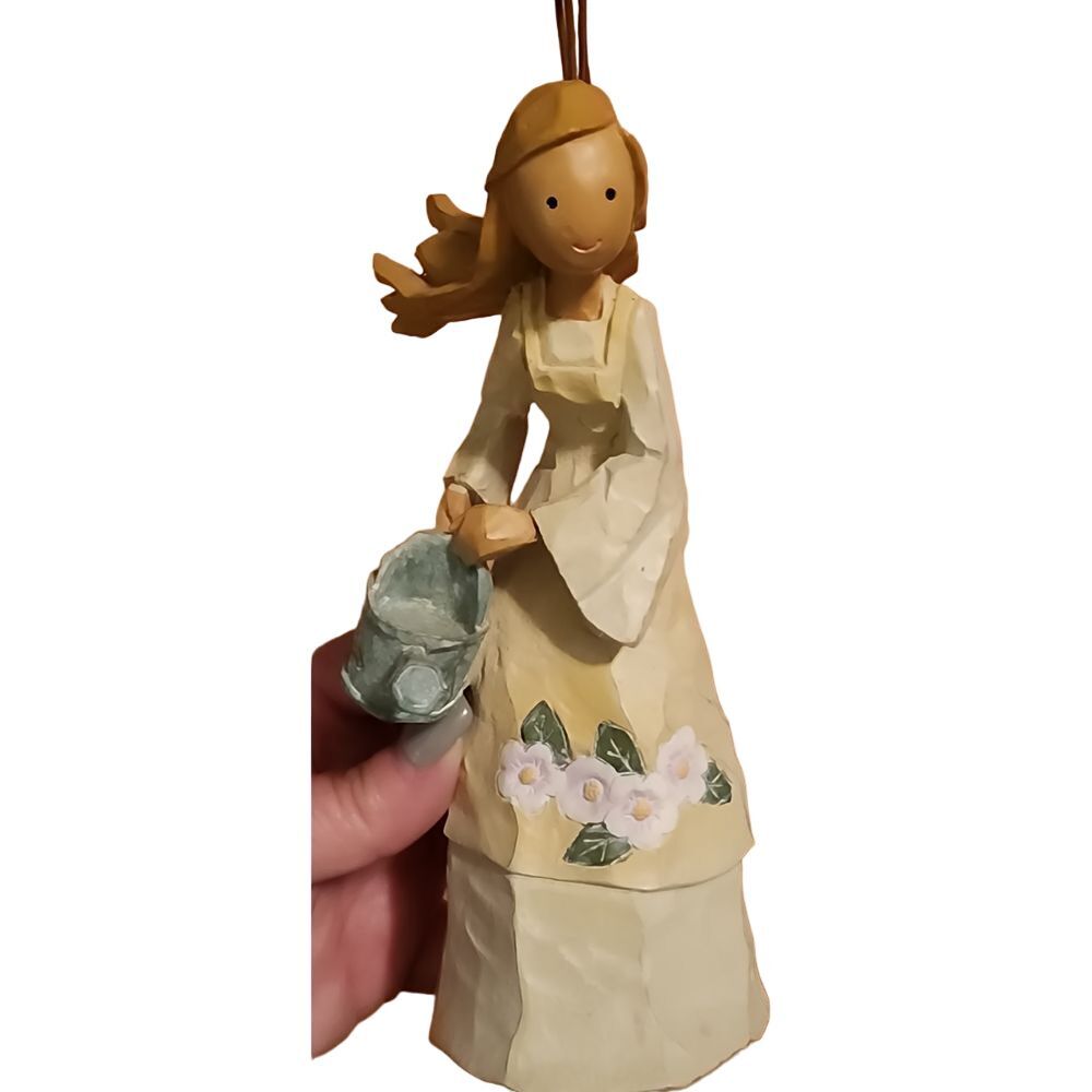 Charming Angel Figurine with Watering Can Garden‎ Decor Ornament